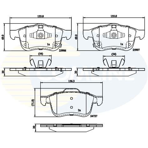 Comline CBP32280 Brake Pad Set For Sale Online EBay