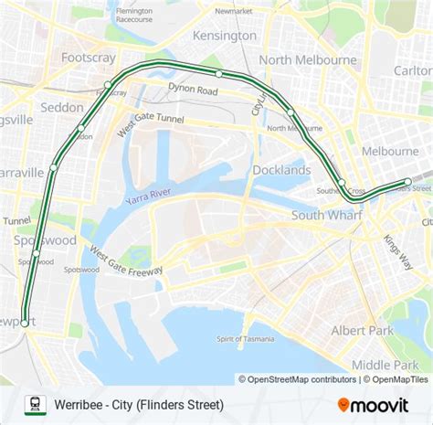 Werribee Route Schedules Stops And Maps City Flinders Street Updated