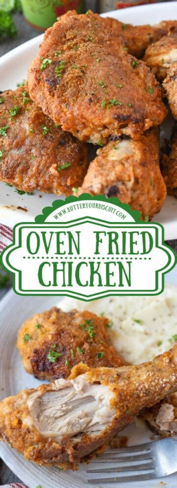 Oven Fried Chicken-Southern Style | Butter Your Biscuit