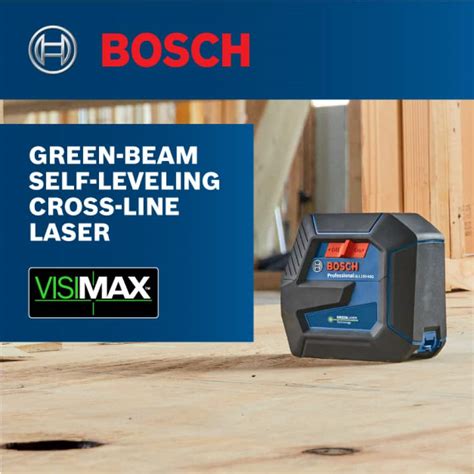 Bosch 100 Ft Green Laser Level Self Leveling With VisiMax Technology