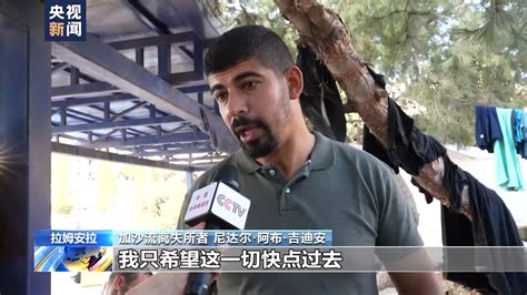 记者直击丨加沙地带大量居民流离失所 民众渴望回归正常生活