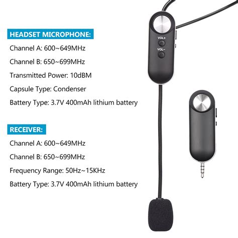 Uhf Headset Draadloze Microfoon Professionele Draa Grandado