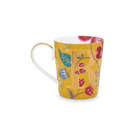 Pip Studio Tasse Buchstabe R Alphabet Mug Blushing Birds Ml