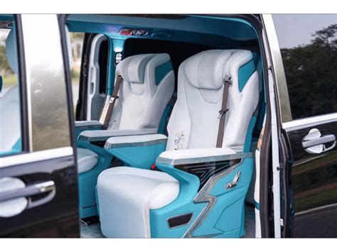 Mercedes-Benz v260 Tiffany blue and white interior customization | CARSMODIFY