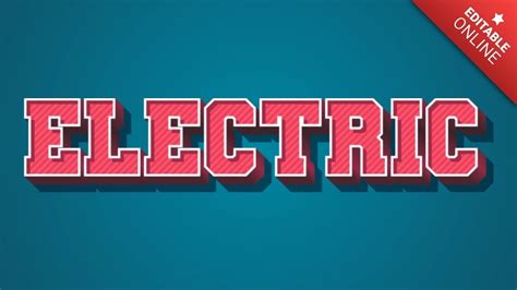 Electric Text Effect Generator