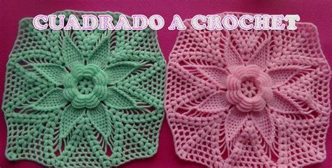 Tutorial Cuadrado A Crochet Para Colchas Y Cubrecamas Manualidades Diy