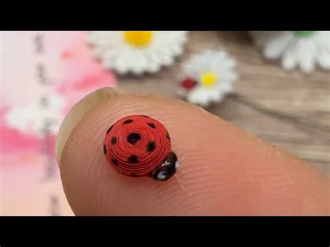 How To Make Quilling Paper Tiny Ladybugs Quilling Tutorial