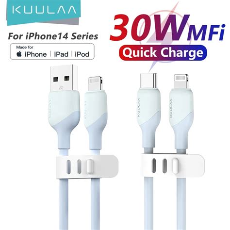 Kuulaa C Ble De Charge Rapide Usb Type C Pd W Pour Iphone