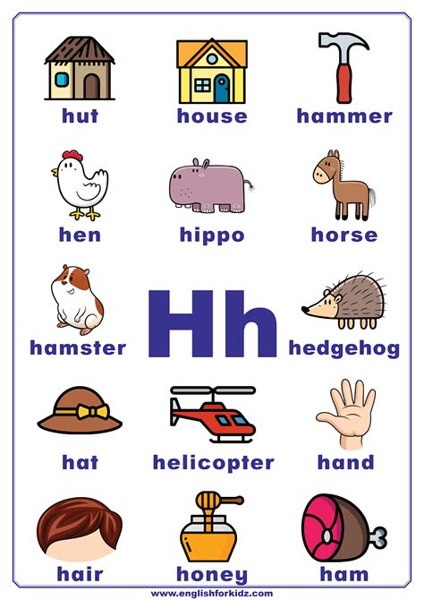 Alphabet Flashcards E H