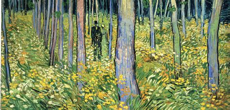 Vincent van Gogh - Undergrowth with Two Figures - High Resolution Wallpaper