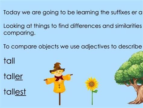 Ks1 Suffix Er Est Teaching Resources