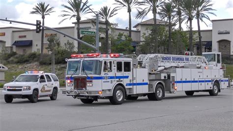 Rancho Cucamonga Fire Dist Medic Truck 175 Medic Engine 173 SBSO