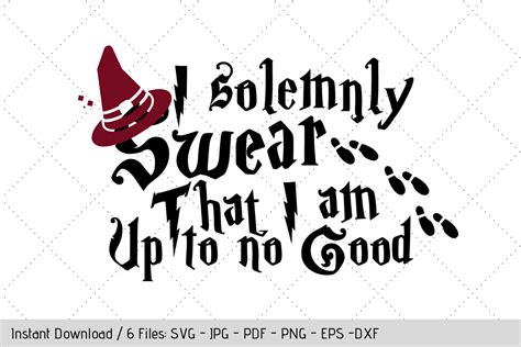 I Solemnly Swear Graphic By Werk It Girl Supply · Creative Fabrica