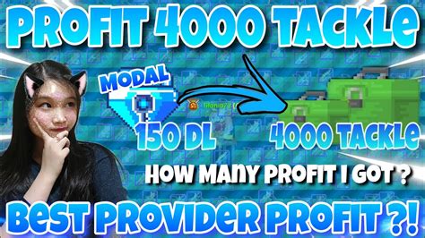 Profit TACKLE Modal 150 DL Berapa PROFIT Dari 4000 TACKLE