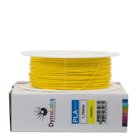 Filamento Pla Ingeo Dynalabs Amarelo Kg Mm Blue Makers