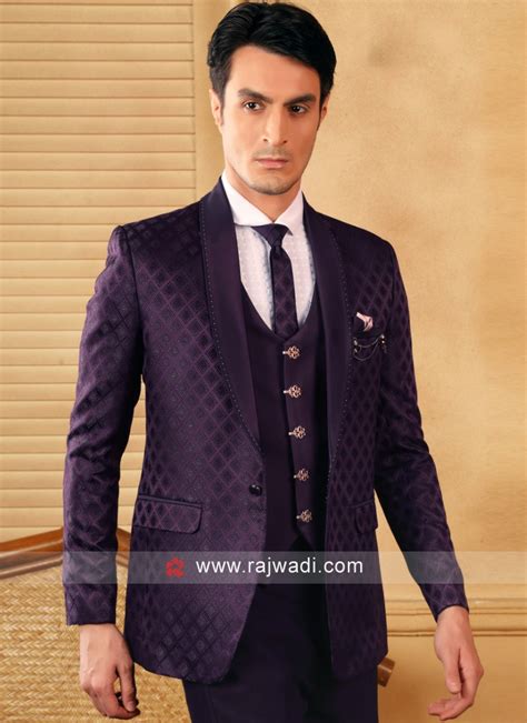 Purple Wedding Suits For Men