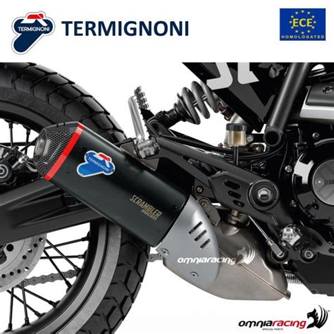 Termignoni Black Racing Exhaust Ducati Scrambler Icon Nightshift