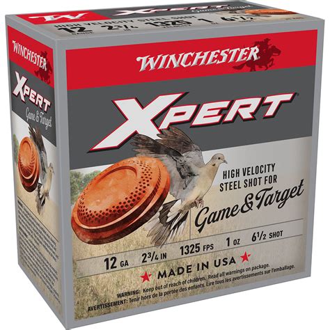 WINCHESTER SUPER X XPERT HIGH VELOCITY STEEL GAME TARGET 12 GAUGE AMMO