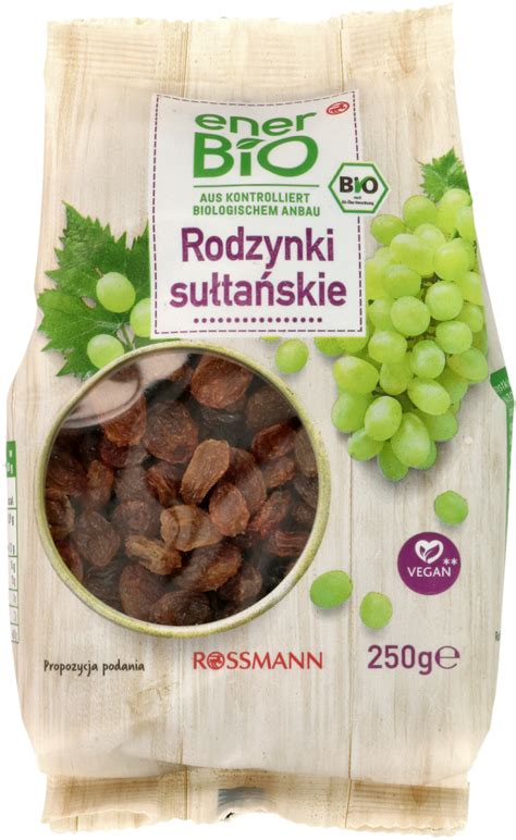 ENERBIO rodzynki sułtańskie Bio 250 g Drogeria Rossmann pl