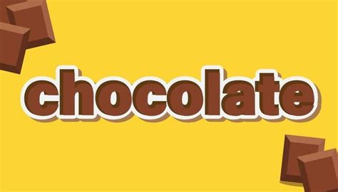 Chocolate Font Vector Art, Icons, and Graphics for Free Download