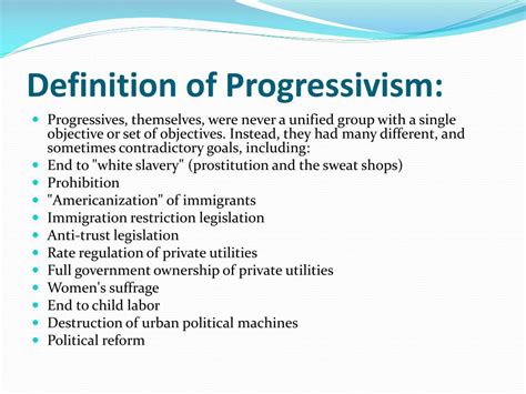 Ppt The Progressive Movement Powerpoint Presentation Free Download Id 2671057