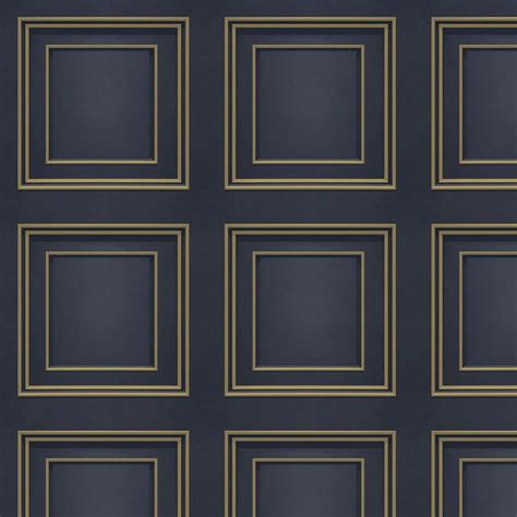 Amara Panel By Albany Navy Gold Wallpaper Wallpaper Direct In