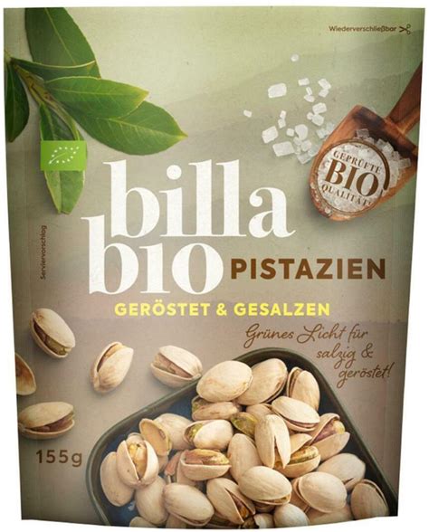 Billa Bio Pistazien Ger Stet Gesalzen Online Von Billa Wogibtswas At