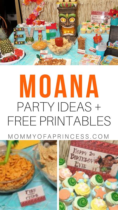 Moana Birthday Party Printables Moana Party Food Ideas Moana Birthday Party Moana Party