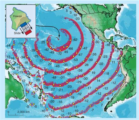 Computer Simulation 7 Of The Tsunami Waves That Might Be Set Off In A Download Scientific