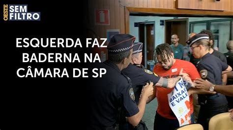 Esquerda faz baderna em audiência sobre privatização da Sabesp YouTube