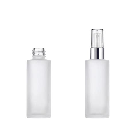 Ml Frosted Glass Spray Bottle Silver Mist Sprayer Wholesale