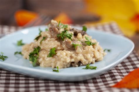 Przepisy na jesień risotto z borowikami