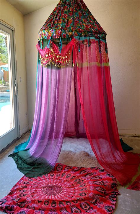 boho canopy, boho decor, canopy, fort, tent, festival, party prop, meditation, quiet space ...