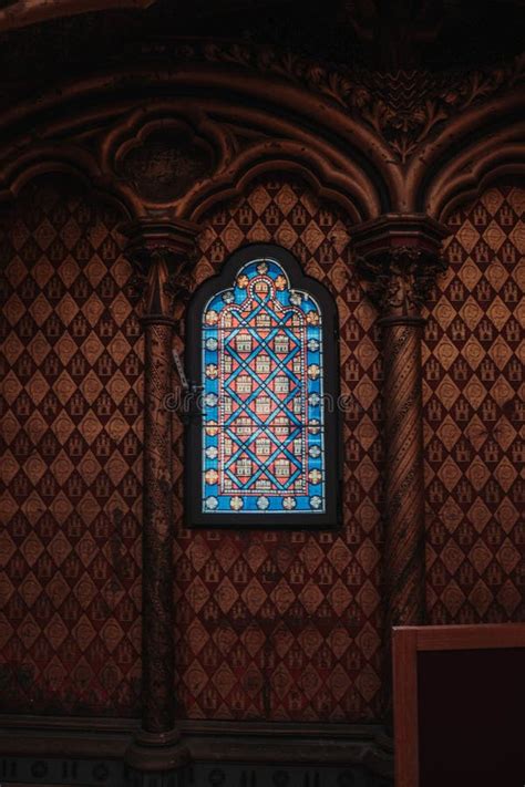 Stained Glass Window in Sainte-Chapelle Stock Image - Image of sainte ...