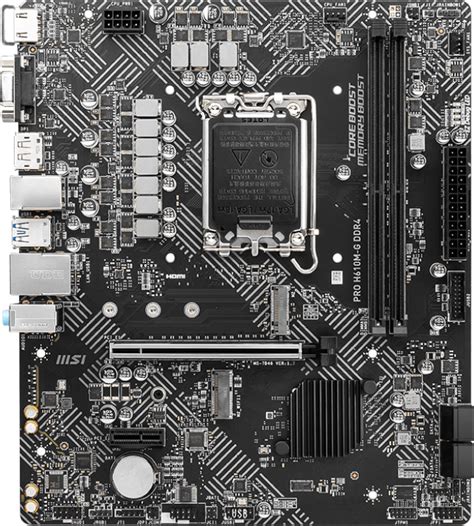 Материнская плата MSI Pro H610M-G DDR4 (s1700, Intel H610, PCI-Ex16 ...