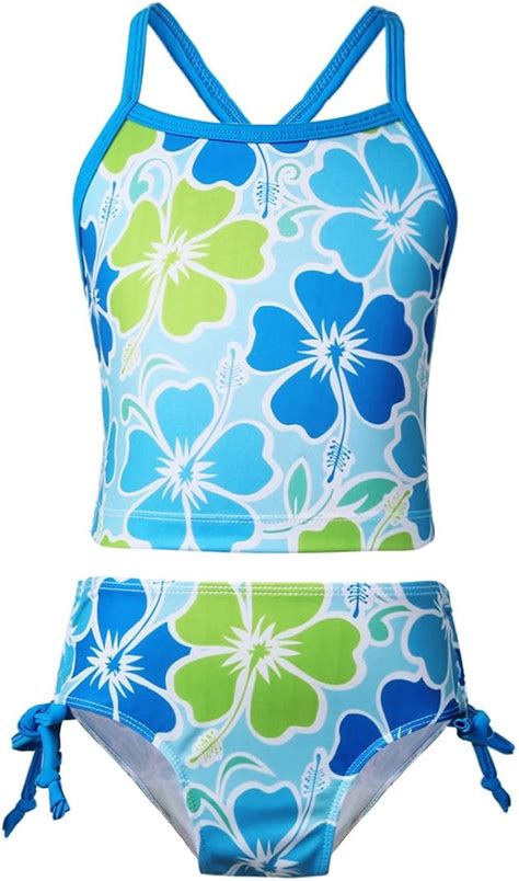 CHICTRY Mädchen Badeanzug Bademode Tankini Bikini Set Floral mit