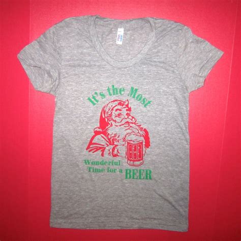 Womens Its The Most Wonderful Time For A Beer Christmas T Etsy