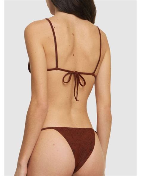 Tropic Of C Equator Triangle Bikini Top In Brown Lyst