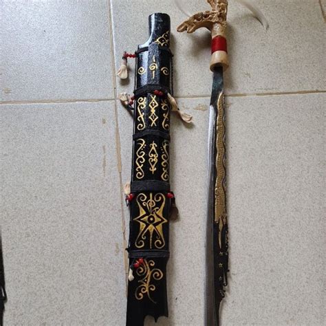 Jual Mandau Khas Suku Dayak Panjang Cm Mandau Khas Suku Dayak