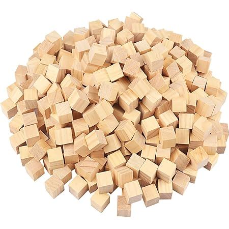 Amazon Wooden Cubes Inch Small Wood Blocks For Crafts Cm