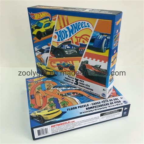 Customize Hot Wheels Floor Puzzle Piece Quality Cardboard Jigsaw Puzzles Puzzle