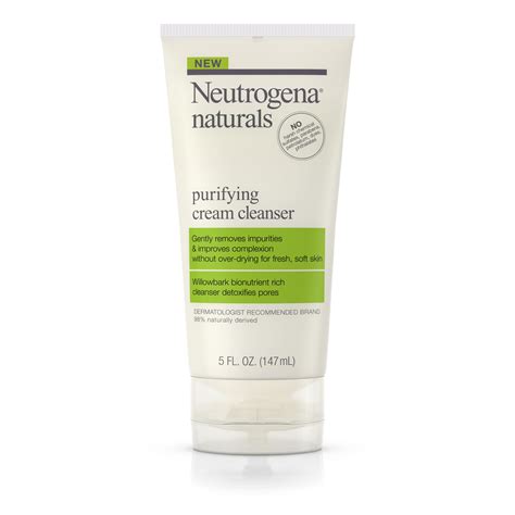 Neutrogena Naturals Purifying Daily Facial Cream Cleanser 5 Fl Oz