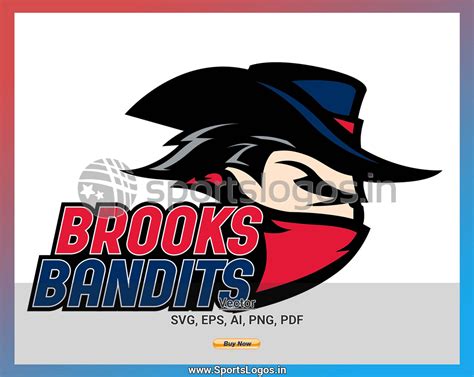 Brooks Bandits - 2013/14, Alberta Junior Hockey League, Hockey Sports Vector / SVG Logo in 5 formats