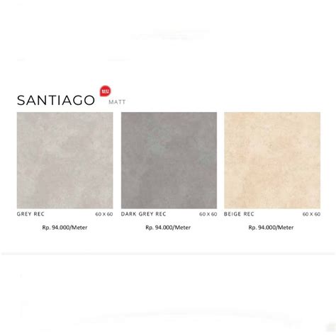 Jual Keramik Matt Motif Cemento Abu Abu Tua Beige Santiago Ukuran 60x60