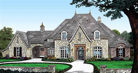 Elegant 4 Bedroom French Country Home Plan - 48515FM | Architectural ...