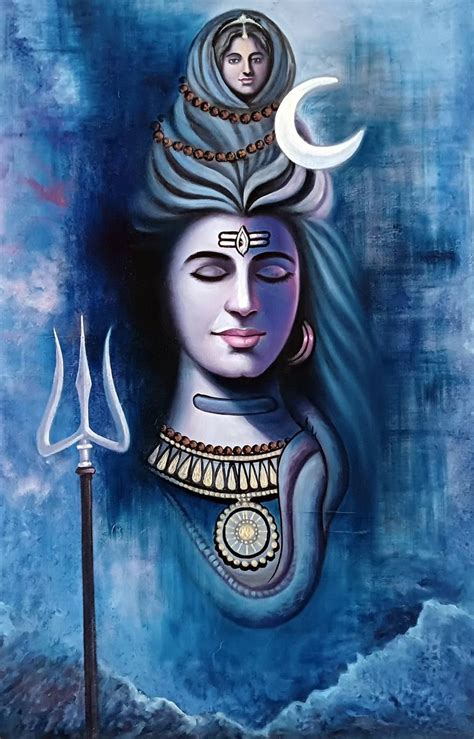 Mahadev Painting By Jaswant Singh Artist Saatchi Art