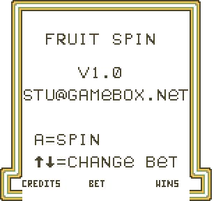 Fruit Spin GB - GameBrew