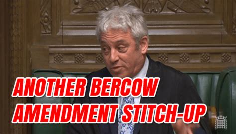 Bercow Refuses To Select Cross Party Anti Second Referendum Amendment