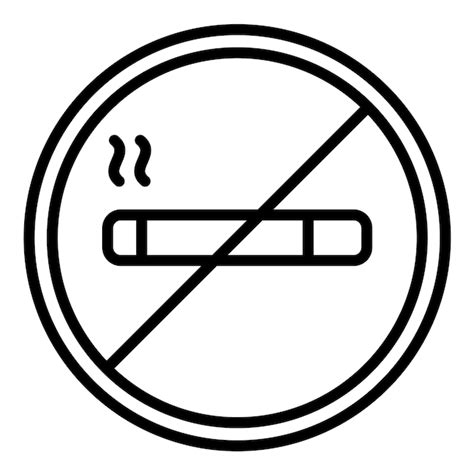 Premium Vector No Smoking Vector Illustration Style