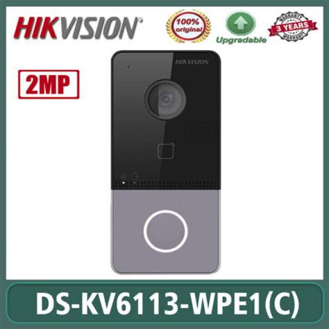 Hikvision 2MP DS KV6113 WPE1 C WiFi Video Intercom IP Doorbell